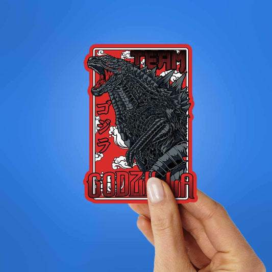 Godzilla Majestic Black & Red Sticker - STICK IT UP