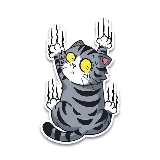 Grey Cat Bumper Sticker - STICK IT UP
