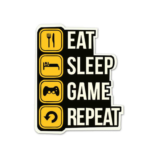 Eat Sleep Game V2 Sticker - STICK IT UP