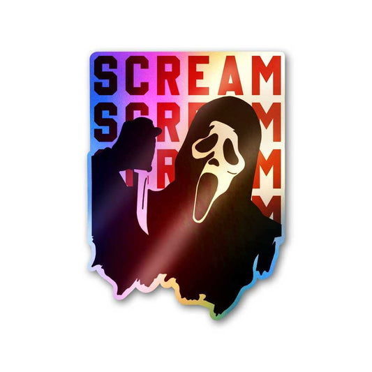 Scream Holographic Sticker