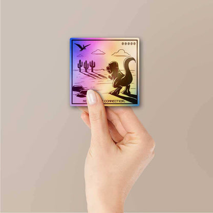 No Internet Connection Holographic Sticker