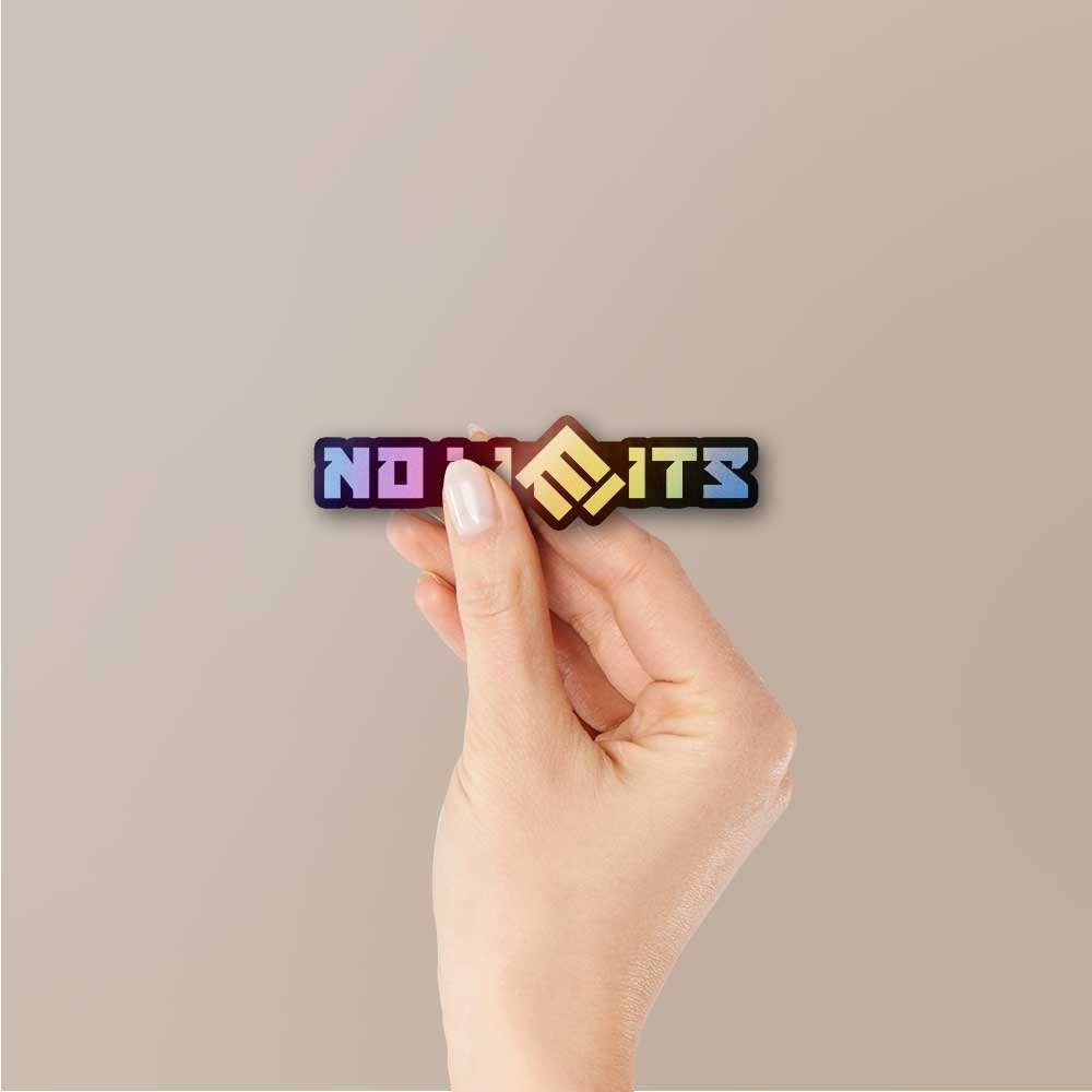 No Limits Holographic Sticker