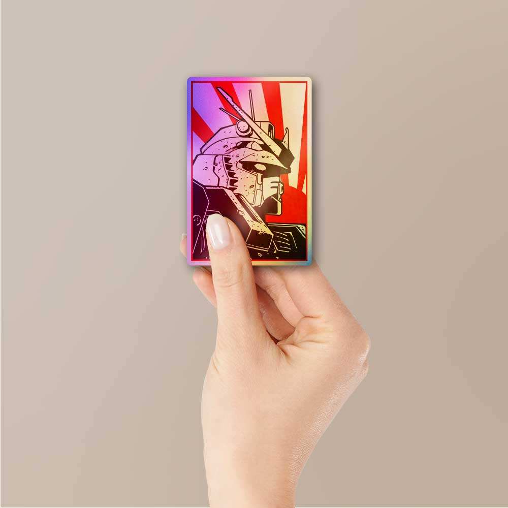 Mobile Suit Rx 78 Holographic Sticker