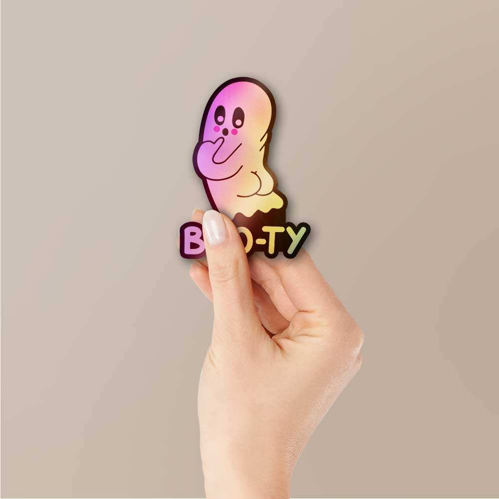 Boo Ty Holographic Sticker