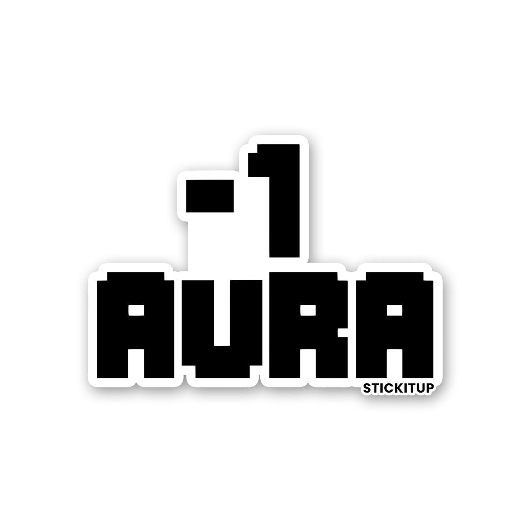  - 1 AURA Sticker waterproof vinyl decal for laptop, bike, car & bottle