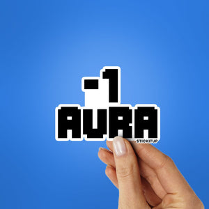  - 1 AURA Sticker waterproof vinyl decal for laptop, bike, car & bottle