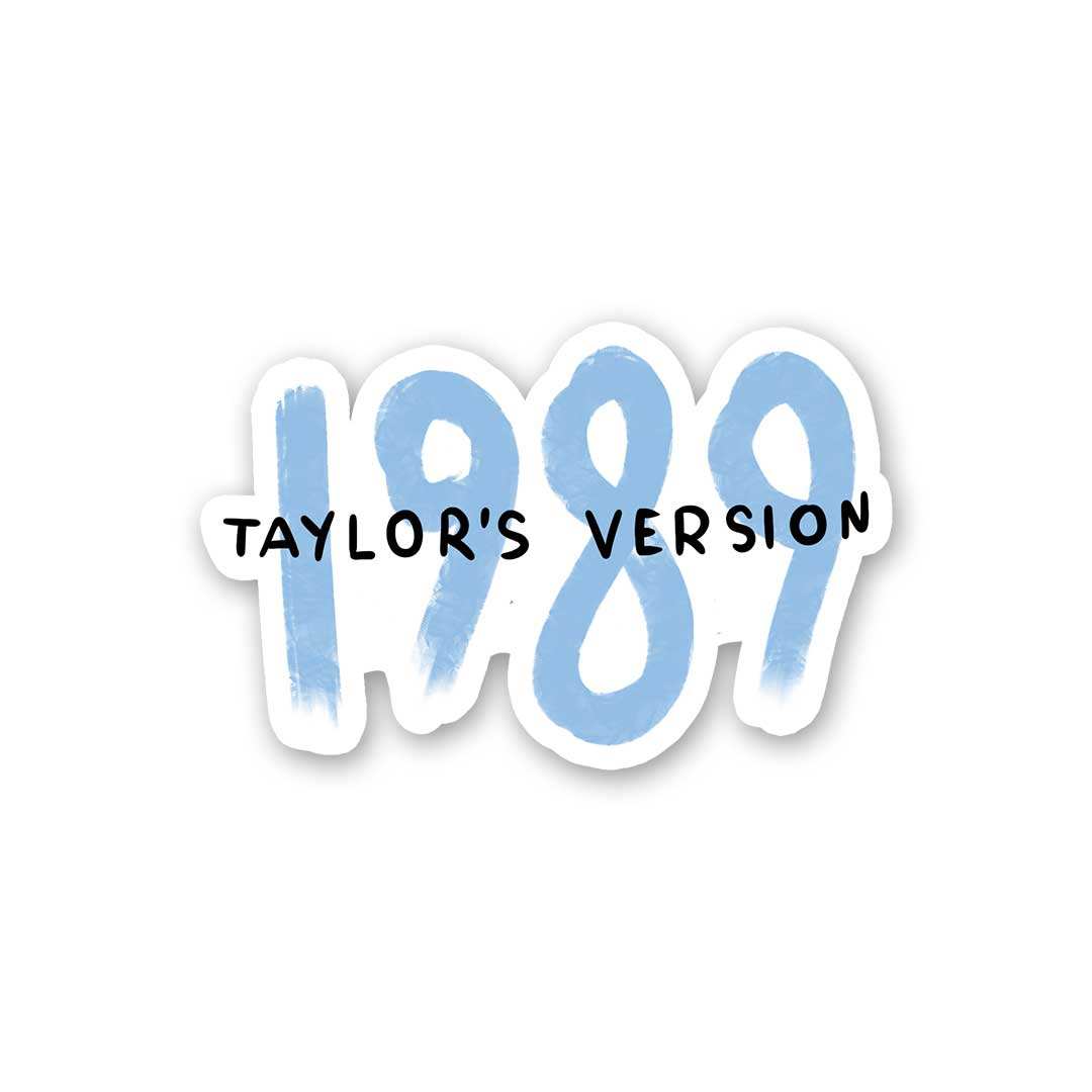 1989 Taylor's Version Sticker waterproof vinyl decal for laptop, bike, car & bottle
