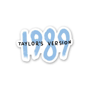 1989 Taylor's Version Sticker waterproof vinyl decal for laptop, bike, car & bottle