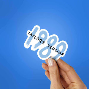 1989 Taylor's Version Sticker waterproof vinyl decal for laptop, bike, car & bottle