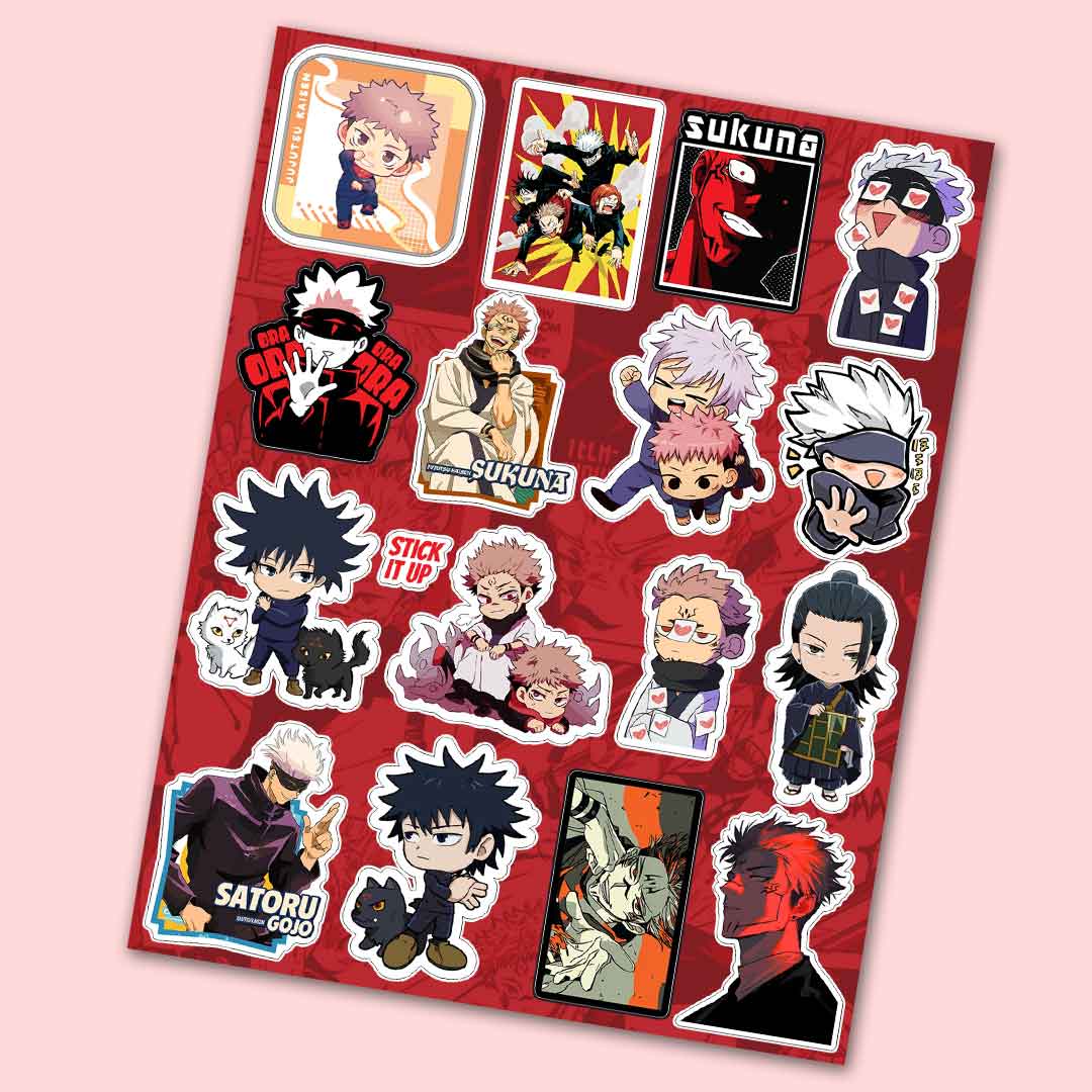 Jujutsu kaisen mini sticker sheet