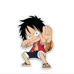 Luffy Punch Bumper Sticker waterproof vinyl decal for laptop, bike, car & bottle
