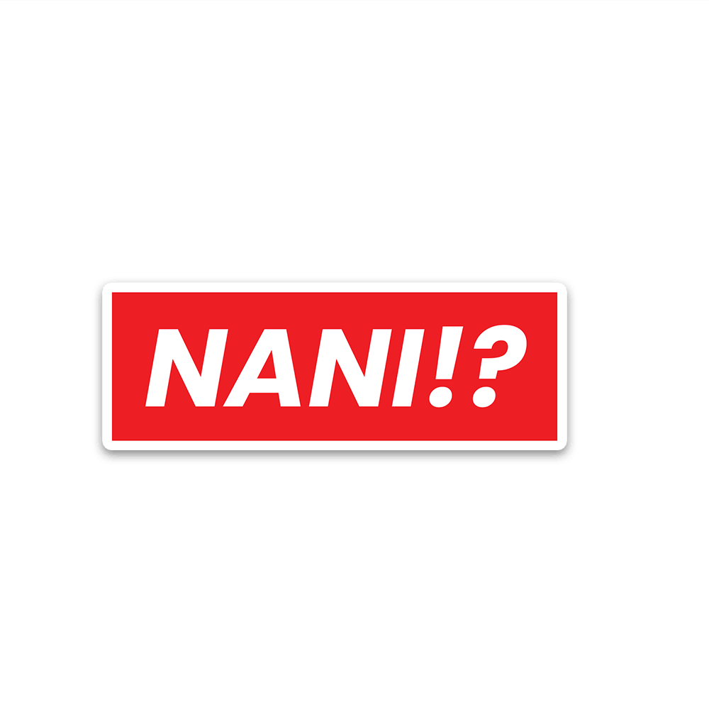 Nani Bumper Sticker waterproof vinyl decal for laptop, bike, car & bottle
