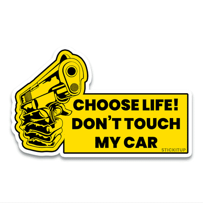 Choose life Bumper Sticker waterproof vinyl decal for laptop, bike, car & bottle