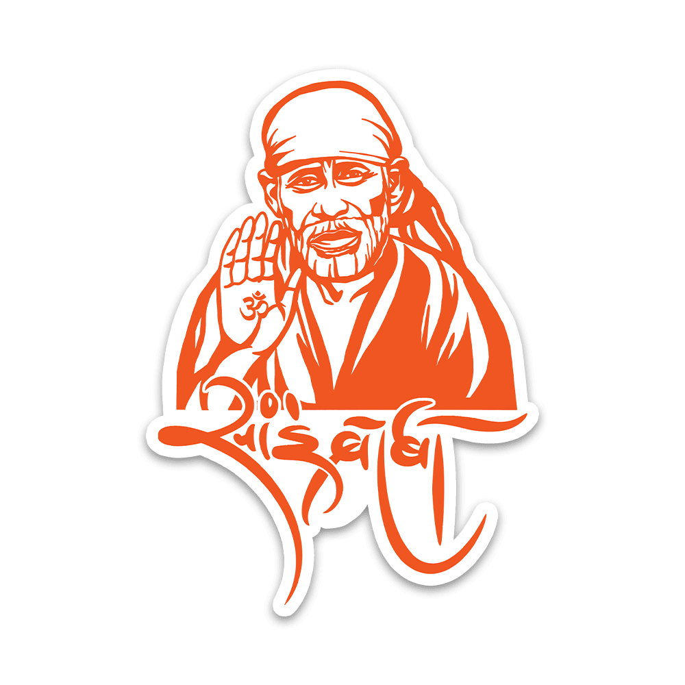 Sai Baba Bumper Sticker - Bumper Sticker | STICK IT UP