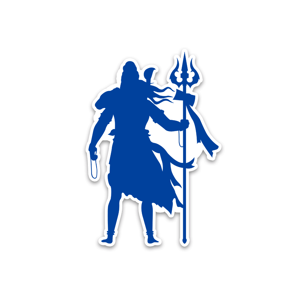 Lord Shiva 2.0 Bumper Sticker waterproof vinyl decal for laptop, bike, car & bottle