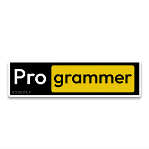 Pro grammer Bumper Sticker