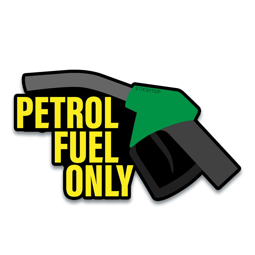Petrol Fuel Bumper Sticker waterproof vinyl decal for laptop, bike, car & bottle