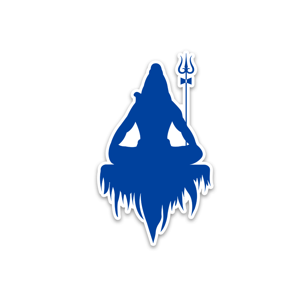 Lord Shiva 3.0 Bumper Sticker waterproof vinyl decal for laptop, bike, car & bottle