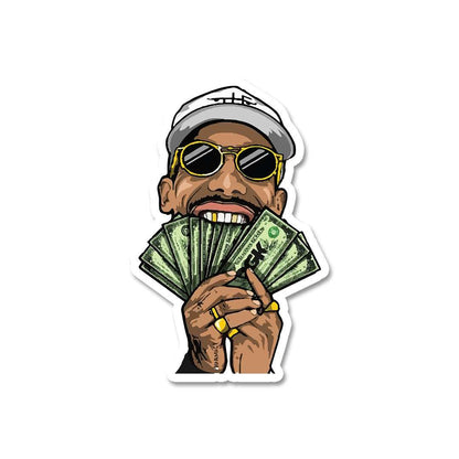 Money in Mouth Sticker