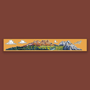 Into the mountains Infinity Sticker