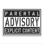 Advisory Bumper Sticker waterproof vinyl decal for laptop, bike, car & bottle