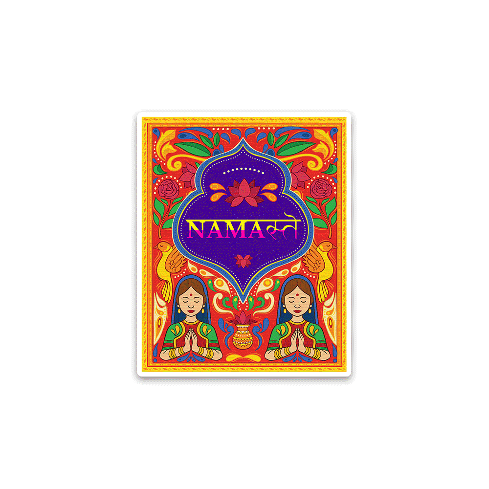 Namaste Bumper Sticker waterproof vinyl decal for laptop, bike, car & bottle