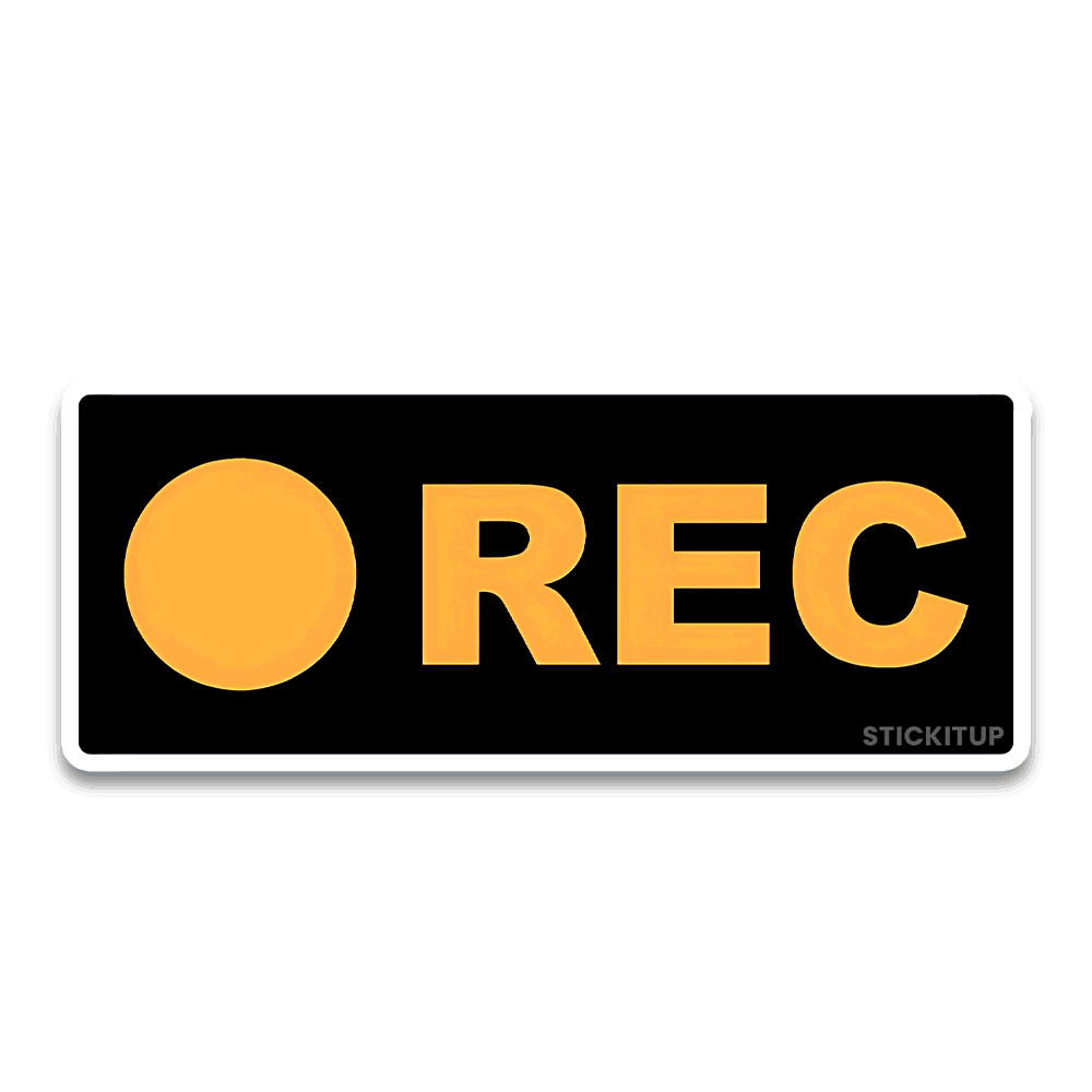 REC Bumper Sticker - Bumper Sticker | STICK IT UP