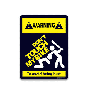 Don't touch Bumper Sticker waterproof vinyl decal for laptop, bike, car & bottle