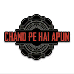 Chand pe hai Bumper Sticker waterproof vinyl decal for laptop, bike, car & bottle
