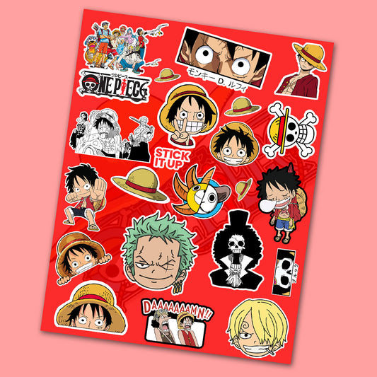 One Piece Mini Sticker Sheet