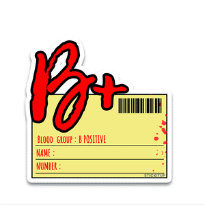 B Plus Bumper Sticker