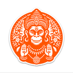 Hanuman Bumper Sticker waterproof vinyl decal for laptop, bike, car & bottle