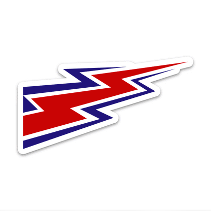 Lightning Bolt Bumper Sticker waterproof vinyl decal for laptop, bike, car & bottle