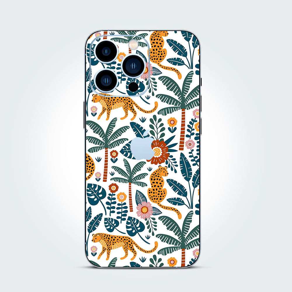 Tropical Leopard Phone Skins