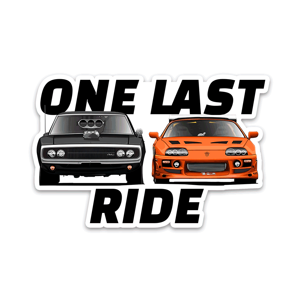 One Last Ride Bumper Sticker - Bumper Sticker | STICK IT UP