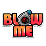 Blow me Bumper Sticker waterproof vinyl decal for laptop, bike, car & bottle