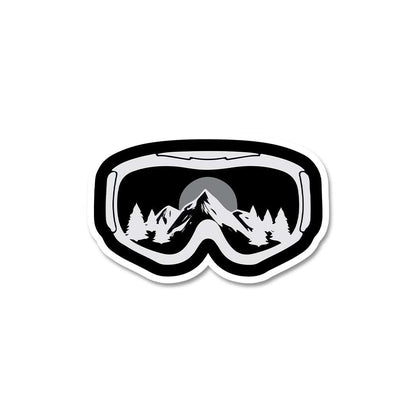 Skiing Glasses Sticker