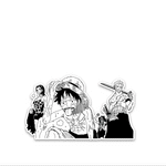 Luffy Zoro Bumper Sticker waterproof vinyl decal for laptop, bike, car & bottle