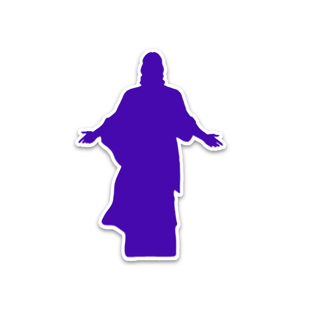 Jesus Bumper Sticker waterproof vinyl decal for laptop, bike, car & bottle