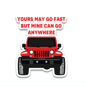 Yours May Go Fast Bumper Sticker