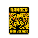 danger Bumper Sticker waterproof vinyl decal for laptop, bike, car & bottle
