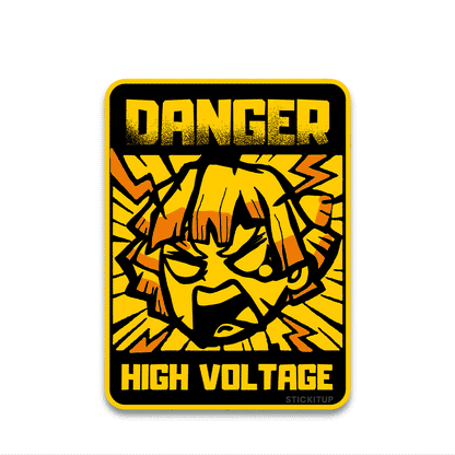 danger Bumper Sticker waterproof vinyl decal for laptop, bike, car & bottle