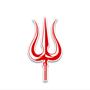 Trishool Shiv Bumper Sticker