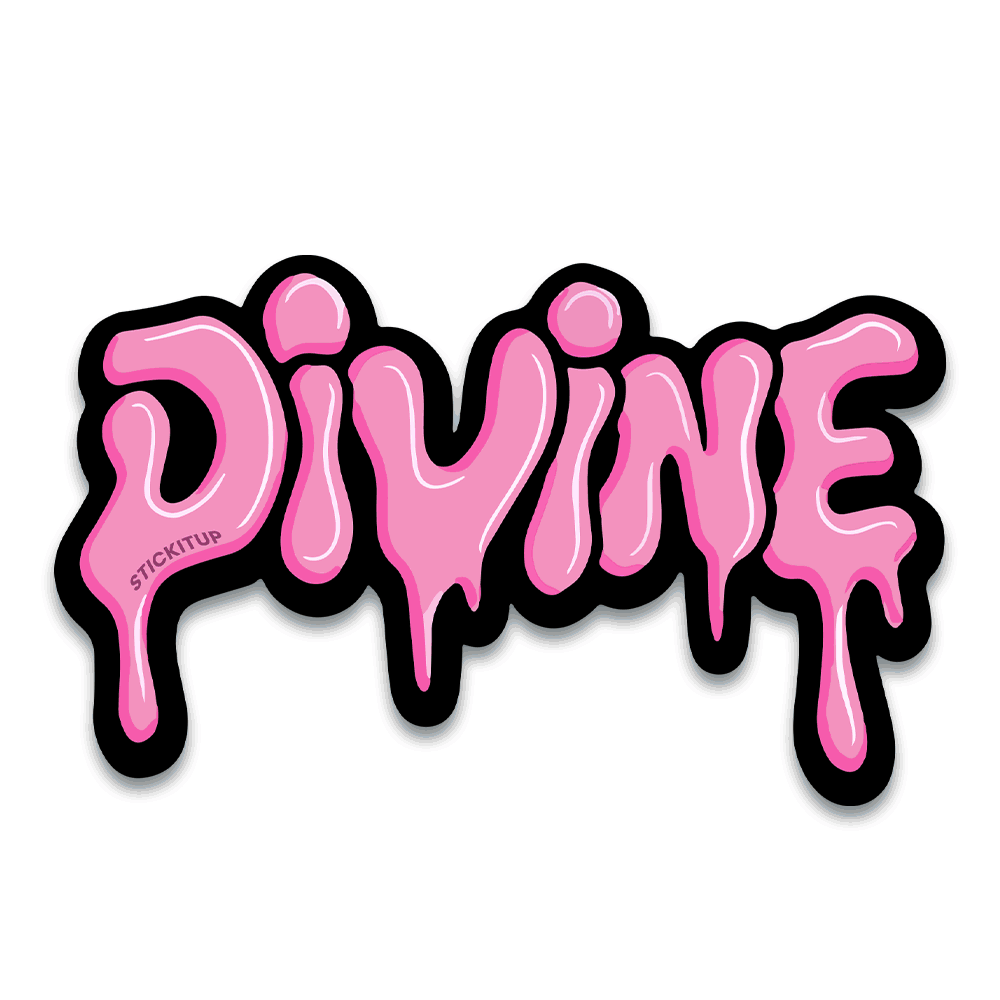 Divine Bumper Sticker waterproof vinyl decal for laptop, bike, car & bottle