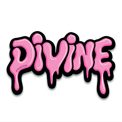 Divine Bumper Sticker waterproof vinyl decal for laptop, bike, car & bottle