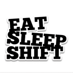 eat sleep Bumper Sticker waterproof vinyl decal for laptop, bike, car & bottle