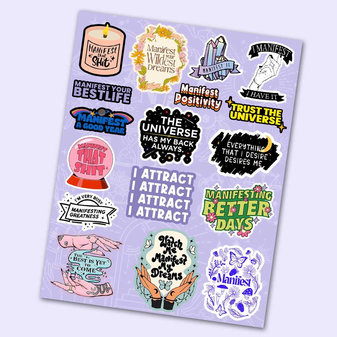 Manifest Mini Sticker Sheet