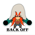 Back Off Bumper Sticker waterproof vinyl decal for laptop, bike, car & bottle