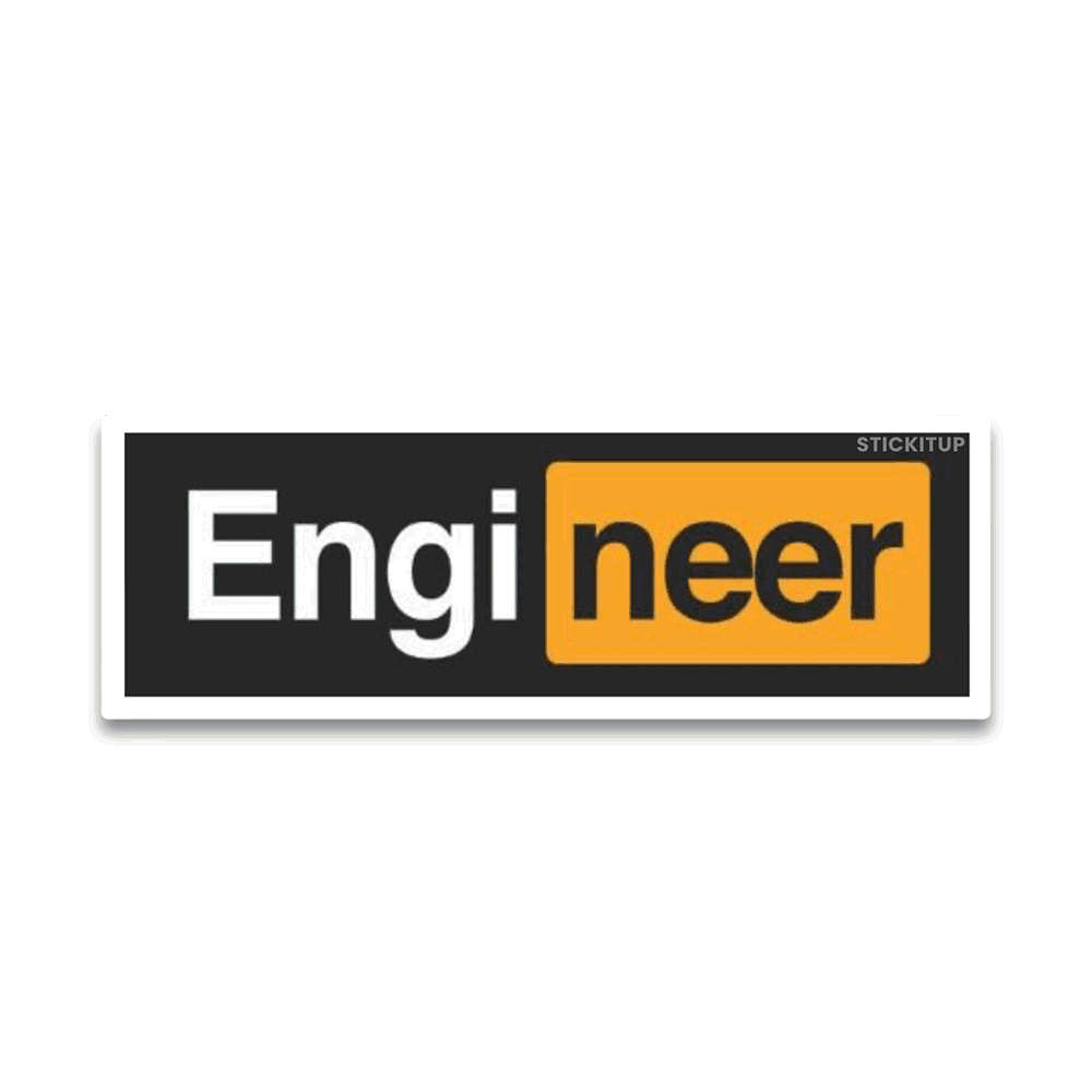 Engineer Bumper Sticker - Bumper Sticker | STICK IT UP