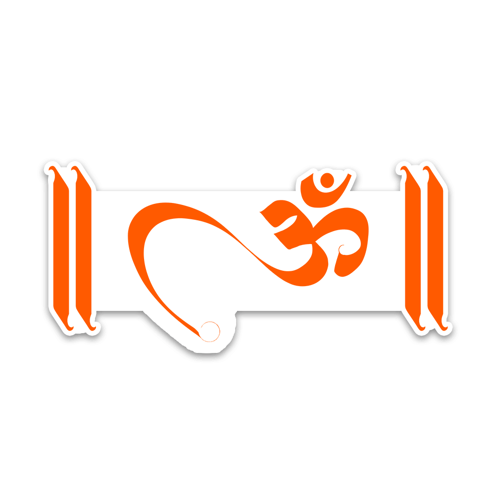 Om 2.0 Bumper Sticker waterproof vinyl decal for laptop, bike, car & bottle